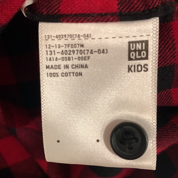 BOGO Uniqlo lumberjack  shirt shacket kids 10-11 - Picture 4 of 4